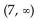 Solve the polynomial inequality. State the solution set using interval notation. -(x - 1) (x - 6) (x - 7)  < 0 A)    B)    C)    D)   