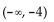 Solve the polynomial inequality. State the solution set using interval notation. -(x + 5) (x + 4) (x - 9)  > 0 A)    B)    C)    D)   