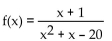 Match the graph of the rational function with its equation. -  A)    B)    C)    D)   