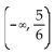 Solve the rational inequality. State the solution set using interval notation. -  A)    B)    C)    D)   