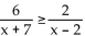 Solve the rational inequality. State the solution set using interval notation. -  A)    B)    C)    D)   
