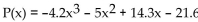 Provide an appropriate response. -Fill in the blank to complete the statement. For the polynomial function   , as   A)  -4.2 B)    C)  0 D)   