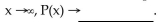Provide an appropriate response. -Fill in the blank to complete the statement. For the polynomial function   , as   A)  -4.2 B)    C)  0 D)   