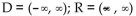 Find the domain and range. -y =   A)    B)    C)    D)   