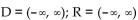 Find the domain and range. -{(x, y)    y = 7} A)    B)    C)    D)   
