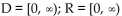 Find the domain and range. -x =   A)    B)    C)    D)   