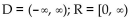 Find the domain and range. -x =   A)    B)    C)    D)   