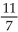 Find the difference quotient,   , for the function and simplify it. -f(x)  = 7x - 11 A)    B)  7 C)  11 D)  -7h