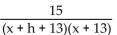 Find the difference quotient,   , for the function and simplify it. -q(x)  =   A)    B)    C)    D)   