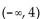 Determine the intervals on which the function is increasing, decreasing, and constant. -  A)    ; Decreasing on   ; Constant on (   B)    ; Decreasing on   ; Constant on (-4, 4)  C)    ; Decreasing on   Constant on (-4, 4)  D)    Decreasing on   Constant on (  