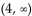 Determine the intervals on which the function is increasing, decreasing, and constant. -  A)    ; Decreasing on   ; Constant on (   B)    ; Decreasing on   ; Constant on (-4, 4)  C)    ; Decreasing on   Constant on (-4, 4)  D)    Decreasing on   Constant on (  