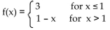 Write a piecewise function for the given graph. -  A)    B)    C)    D)   