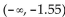 Use the minimum and maximum features of a graphing calculator to find approximately the intervals on which the function is increasing or decreasing. Round your values to two decimal places, if necessary. -y = -   - 4x + 1 A)    , inc   B)    , dec   C)    , dec   D)    , dec  