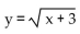 Write the equation of the graph after the indicated transformation(s) . -The graph of   is translated 3 units to the right. A)    B)    C)    D)   