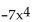 List the symmetries of the given function, if there are any. Otherwise, state  No symmetry . -f(x)  =   - 6x + 8 A)  x-axis B)  Origin C)  x-axis, origin D)  No symmetry