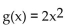 The graph of the given function is drawn with a solid line. The graph of a function, g(x) , transformed from this one is drawn with a dashed line. Find a formula for g(x) . -  A)    B)    C)    D)   