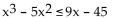 Solve the inequality by reading the given graph. State the solution set using interval notation. -  A related function is graphed below.   x-intercepts: (-3, 0) , (3, 0) , (5, 0)  A)    B)    C)    D)   
