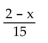 For the pair of functions, perform the indicated operation. -f(x)  =   Find f/g. A)    B)    C)    D)   