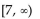 Find the specified domain. -For f(x)  = 2x - 5 and g(x)  =   what is the domain of f/g? A)  (-7, 7)  B)    C)    D)   