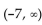 Find the specified domain. -For f(x)  = 2x - 5 and g(x)  =   what is the domain of f/g? A)  (-7, 7)  B)    C)    D)   