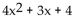 Find the requested function value. -  (x) : f(x)  =   + 3x + 8, g(x)  = 3x - 4 A)    B)    C)    D)   