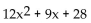 Find the requested function value. -  (x) : f(x)  =   + 3x + 8, g(x)  = 3x - 4 A)    B)    C)    D)   