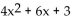 Find the requested composition of functions. -Given f(x)  =   and g(x)  = 6x - 6, find   (x) . A)    + 6x - 3 B)    + 36x + 24 C)    + 36x + 12 D)    + 36x + 12
