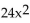Find the requested composition of functions. -Given f(x)  =   and g(x)  = 6x - 6, find   (x) . A)    + 6x - 3 B)    + 36x + 24 C)    + 36x + 12 D)    + 36x + 12
