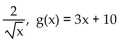 Find functions f and g so that F(x)  =   (x) . -F(x)  =   A)    B)    C)    D)   