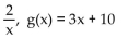 Find functions f and g so that F(x)  =   (x) . -F(x)  =   A)    B)    C)    D)   