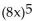Find functions f and g so that F(x)  =   (x) . -F(x)  =   A)    , g(x)  = -6 B)    g(x)  = 8x - 6 C)    D)    , g(x)  = x - 6
