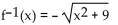 Find the inverse of the function. -f(x)  =   A)    B)    C)    D)   