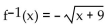 Find the inverse of the function. -f(x)  =   A)    B)    C)    D)   