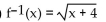 Find the inverse of the function. -f(x)  =   A)    B)    C)    D)   