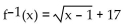 Find the inverse of the function. -f(x)  = (   A)    B)    C)    D)   