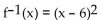 Find the inverse of the function. -f(x)  =   A)    B)    C)    D)   