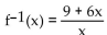 Find the inverse of the function. -f(x)  =   A)    B)    C)    D)  Not invertible