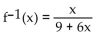 Find the inverse of the function. -f(x)  =   A)    B)    C)    D)  Not invertible