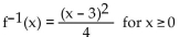 Find the inverse of the function. -f(x)  =   A)    B)    C)    D)   
