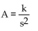 Write a formula to express the relationship. Use k as the constant of variation. -The area of an equilateral triangle varies directly as the square of the side s. A)    B)    C)    D)   