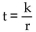 Write a formula to express the relationship. Use k as the constant of variation. -John kept track of the time it took him to drive to college from his home and the speed at which he drove. He found that the time t varies inversely as the speed r. A)    B)  r = kt C)  t = kr D)   