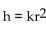 Write a formula to express the relationship. Use k as the constant of variation. -The height h of a cone with a fixed volume varies inversely as the square of its radius r. A)    B)    C)    D)   