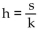 Write a formula to express the relationship. Use k as the constant of variation. -The altitude h of an equilateral triangle varies directly as one side s. A)    B)    C)  h = ks D)   