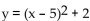 Provide an appropriate response. -Which function represents a vertical translation of the parabola   A)    B)    C)    D)   