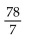 Find the mean for the sequence of numbers. -11, 7, 5, 14, 9, 3, 17 A)    B)    C)    D)  10