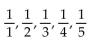 Write out the first five terms of the sequence. -  A)    B)    C)    D)   
