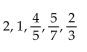 Write out the first five terms of the sequence. -  A)    B)    C)    D)   