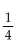 Find the common ratio for the geometric sequence. -  A)  4 B)    C)    D)  Not geometric