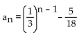 Write a formula for the nth term of the given geometric sequence. Do not use a recursion formula. -  A)    B)    C)    D)   