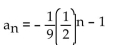 Write a formula for the nth term of the given geometric sequence. Do not use a recursion formula. -  A)    B)    C)    D)   